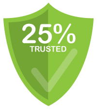 25% Trusted