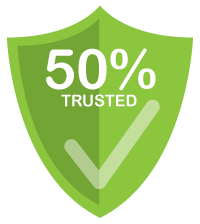 50% Trusted